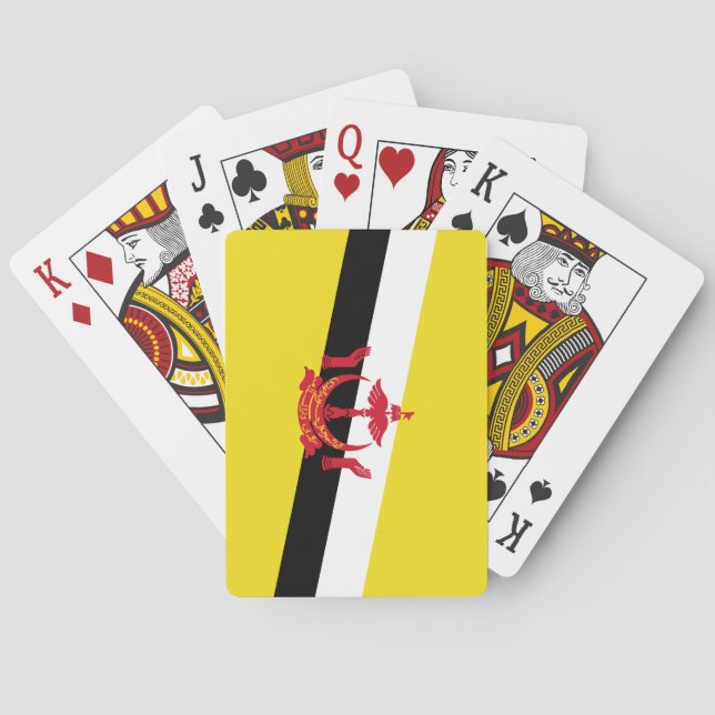Patriotic Brunei Flag Playing Cards (Back)