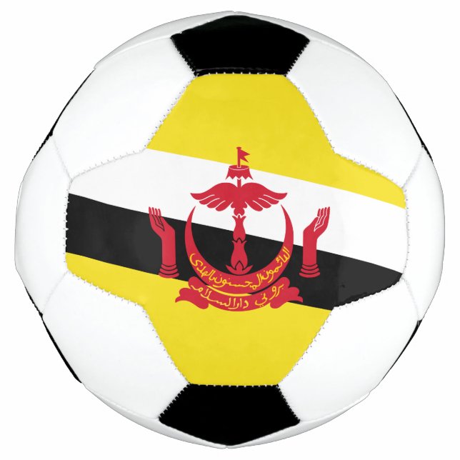 Patriotic Brunei Flag Soccer Ball (Front)