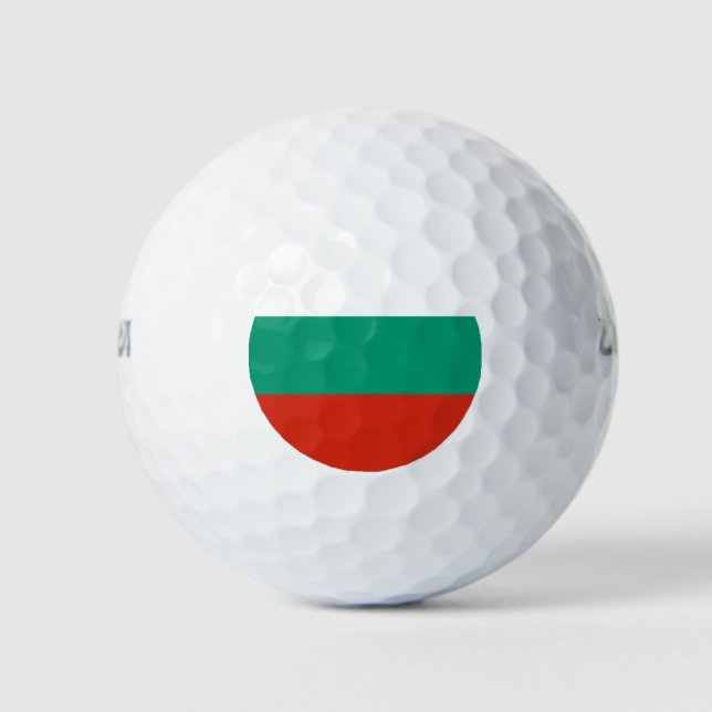 Patriotic Bulgarian Flag Golf Balls (Front)