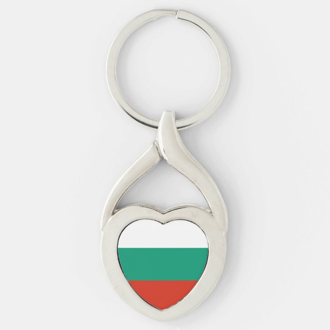 Patriotic Bulgarian Flag Key Ring (Front)