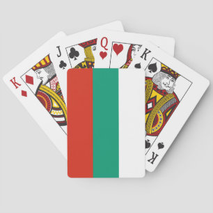 Patriotic Bulgarian Flag Playing Cards