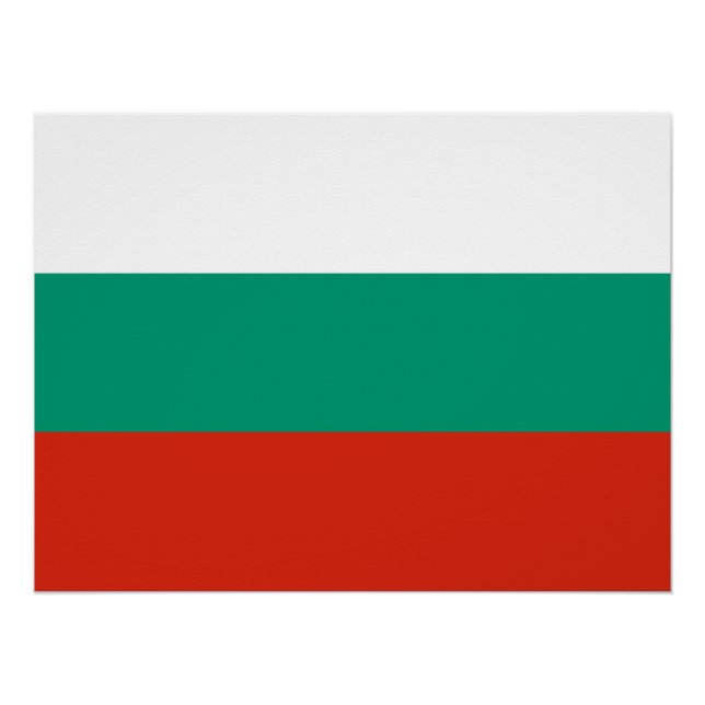 Patriotic Bulgarian Flag Poster (Front)