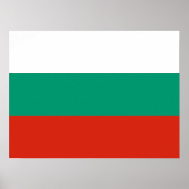 Patriotic Bulgarian Flag Poster (Front)