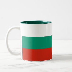 Patriotic Bulgarian Flag Two-Tone Coffee Mug