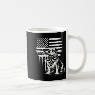 Patriotic bulldog american flag 4th of july usa do coffee mug