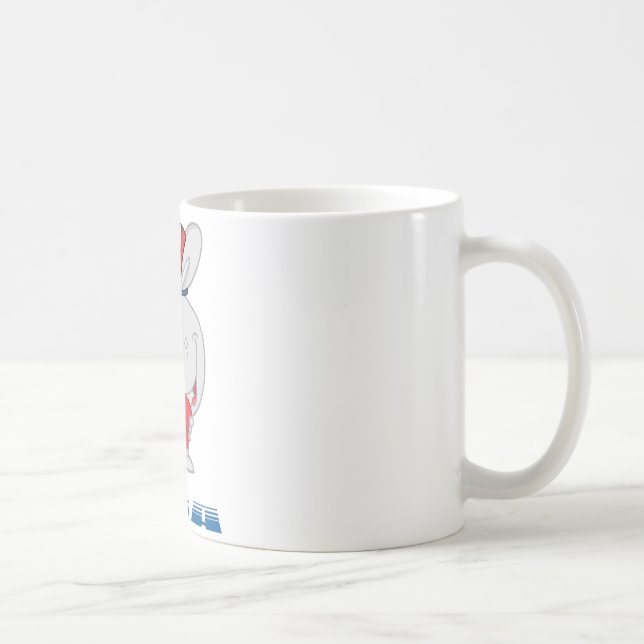 Patriotic Bunny Coffee Mug (Right)