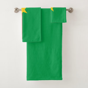 Patriotic Burkina Faso Flag Bath Towel Set