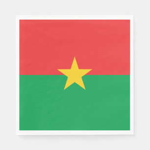Patriotic Burkina Faso Flag Napkin
