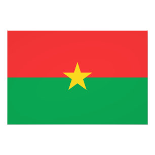 Patriotic Burkina Faso Flag Photo Print