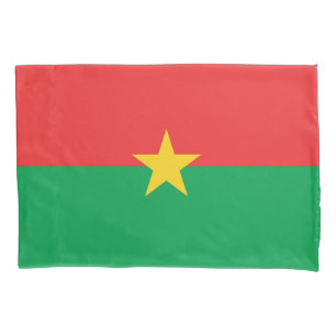 Patriotic Burkina Faso Flag Pillowcase