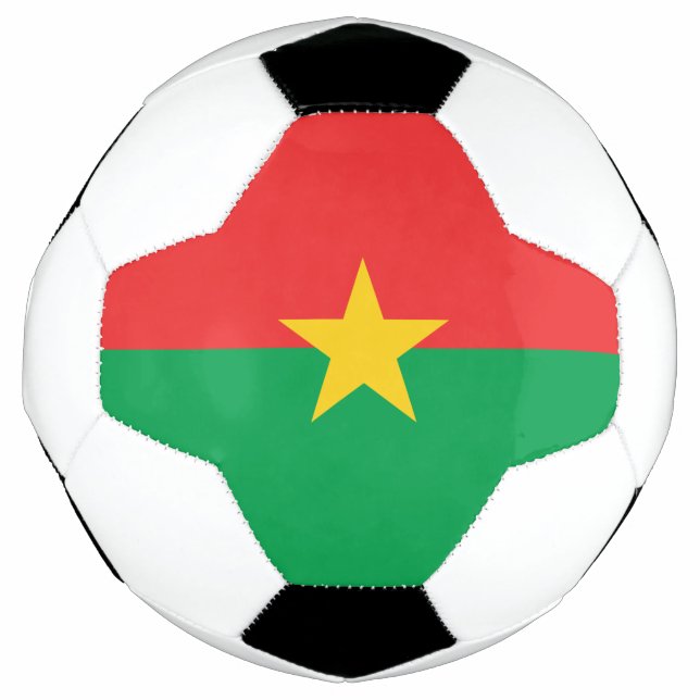 Patriotic Burkina Faso Flag Soccer Ball (Front)