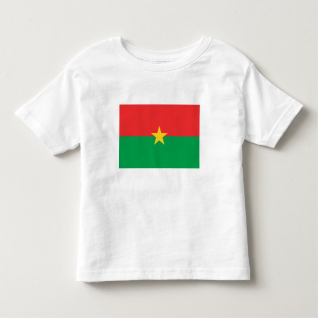 Patriotic Burkina Faso Flag Toddler T-Shirt (Front)