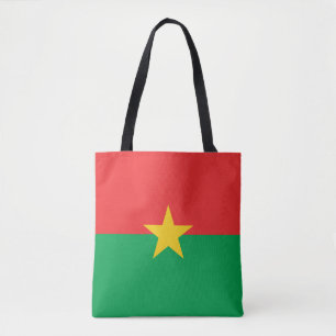 Patriotic Burkina Faso Flag Tote Bag