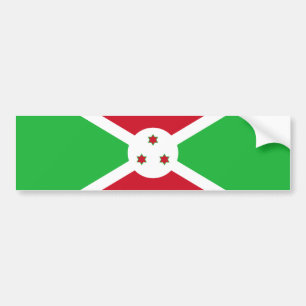 Patriotic Burundi Flag Bumper Sticker