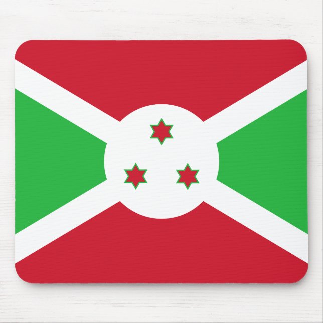 Patriotic Burundi Flag Mouse Pad (Front)