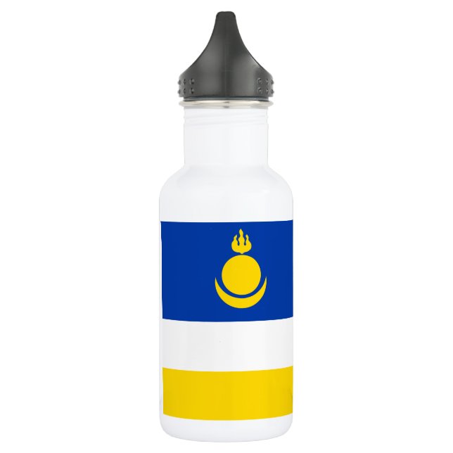 Patriotic Buryatia Flag 532 Ml Water Bottle (Left)