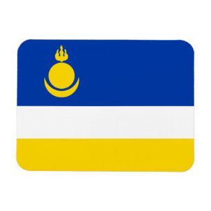 Patriotic Buryatia Flag Magnet