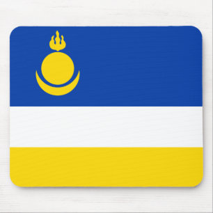 Patriotic Buryatia Flag Mouse Pad