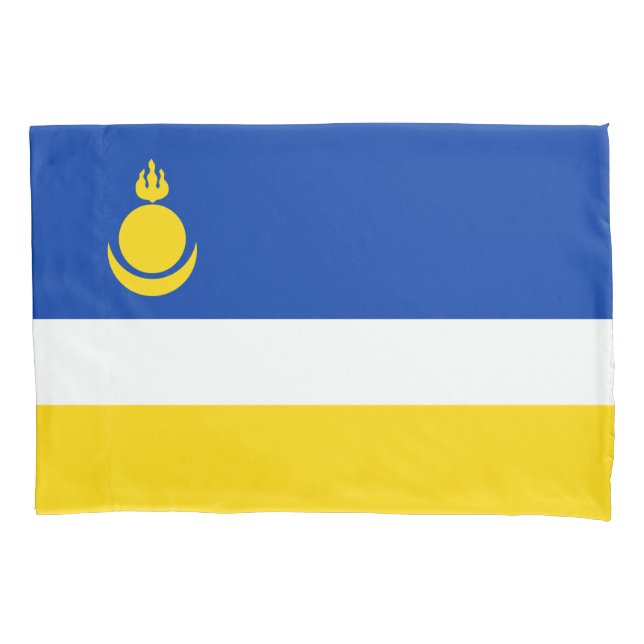 Patriotic Buryatia Flag Pillowcase (Front)