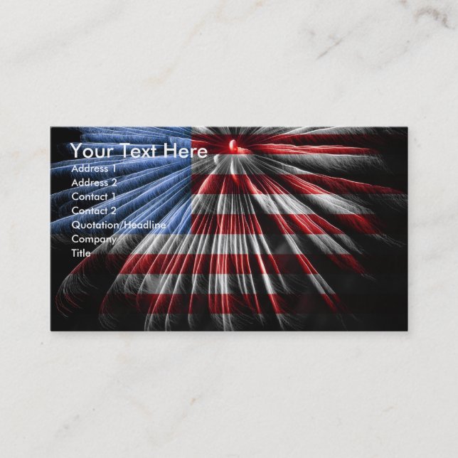 Patriotic Business Card (Front)