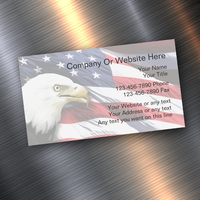 Patriotic Business Card Magnets (Creator Uploaded)