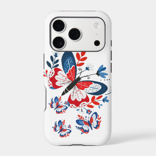 Patriotic Butterfly Bloom iPhone Case 