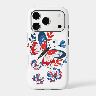 Patriotic Butterfly Bloom iPhone Case 