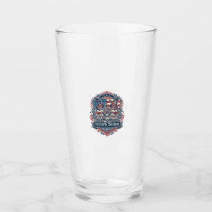 Patriotic Butterfly Garden Vector Graphic Tee_1 Glass