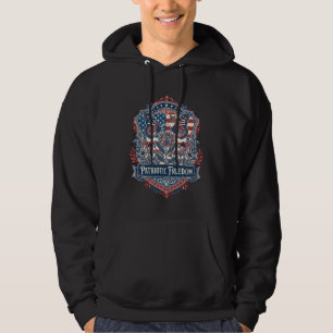 Patriotic Butterfly Garden Vector Graphic Tee_1 Hoodie