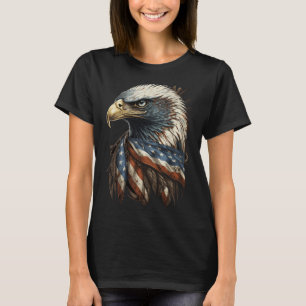 Patriotic Byld Eagle 4th Of July Men Usa American  T-Shirt