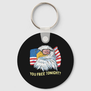 Patriotic Byld Eagle America Independence Day 4th Key Ring