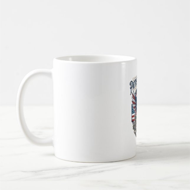 Patriotic Cajun Pride Vector Graphic Tee_1 Coffee Mug (Left)