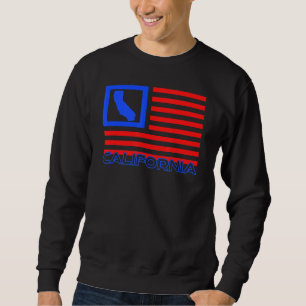 Patriotic California Republic Usa Flag Cali Local Sweatshirt