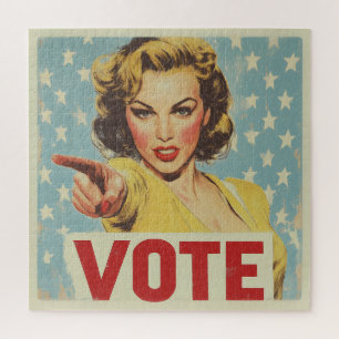 Patriotic Call to Action: Vote! Jigsaw Puzzle