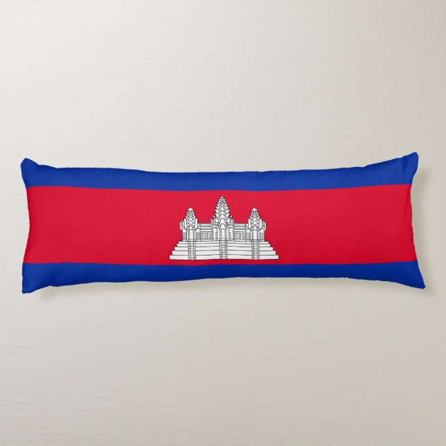 Patriotic Cambodia Flag Body Cushion (Back)