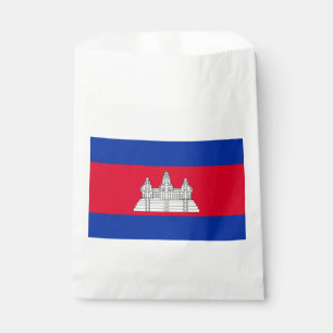 Patriotic Cambodia Flag Favour Bag