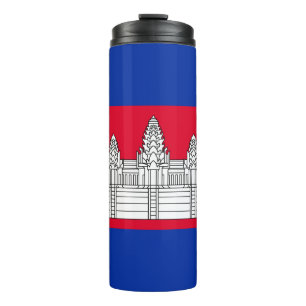 Patriotic Cambodia Flag Thermal Tumbler