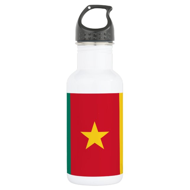 Patriotic Cameroon Flag 532 Ml Water Bottle (Front)