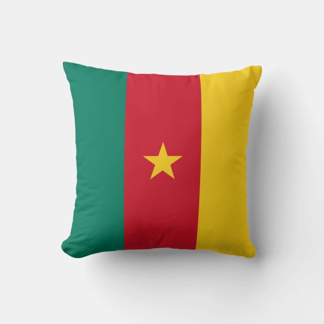 Patriotic Cameroon Flag Cushion (Front)