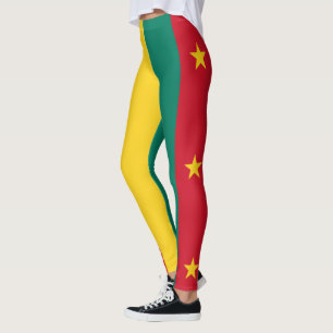 Patriotic Cameroon Flag Leggings
