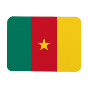 Patriotic Cameroon Flag Magnet