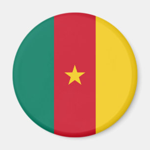 Patriotic Cameroon Flag Magnet