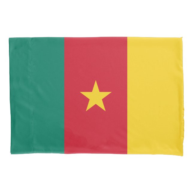 Patriotic Cameroon Flag Pillowcase (Front)