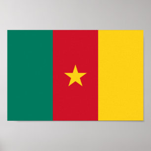 Patriotic Cameroon Flag Poster