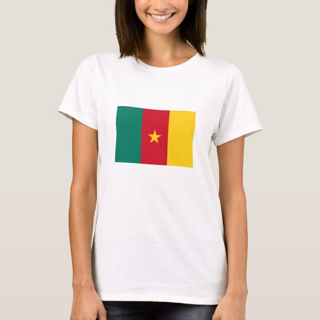 Patriotic Cameroon Flag T-Shirt (Front)