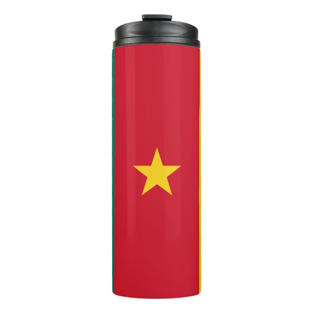 Patriotic Cameroon Flag Thermal Tumbler (Front)