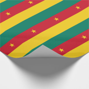 Patriotic Cameroon Flag Wrapping Paper