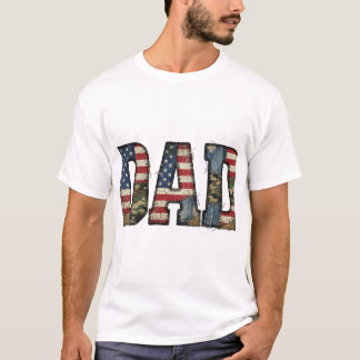 Patriotic Camo Dad T-Shirt