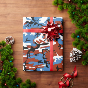 Patriotic Camo Wrapping Paper