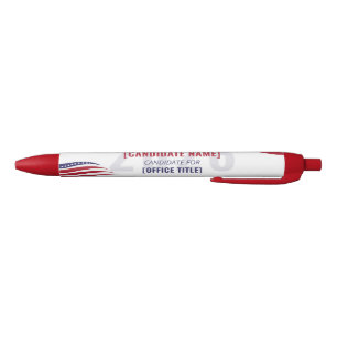 Patriotic Campaign Candidate Office Election Swag Black Ink Pen